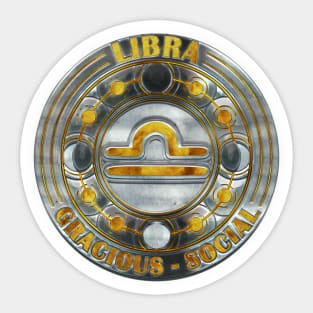 Chrome libra Sticker